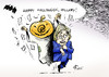 Cartoon: Happy Halloween (small) by Paolo Calleri tagged usa,wahlen,praesidentschaft,praesidentschaftswahl,wahlkampf,kandidatin,hillary,clinton,email,affaere,fbi,untersuchung,informationen,ermittlungen,karikatur,cartoon,paolo,calleri