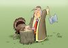 Cartoon: HAPPY THANKSGIVING (small) by Paolo Calleri tagged us,usa,tuerkei,botschaft,saudi,arabien,mord,journalist,fall,khashoggi,partner,partnerschaft,wirtschaft,handel,waren,pressefreiheit,jouranlismus,thanksgiving,feiertag,truthahn,karikatur,cartoon,paolo,calleri