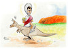 Cartoon: Jesu Einzug in Australien (small) by Paolo Calleri tagged australien,sport,tennis,novak,djokovic,corona,einreise,beschränkungen,impfungen,impfgegner,justiz,gericht,gesundheit,infektionen,wissenschaft,medizin,massnahmen,gesellschaft,arbeit,soziales,karikatur,cartoon,paolo,calleri