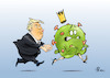 Cartoon: Kein Grund zur Panik (small) by Paolo Calleri tagged welt china wuhan usa wahlen praesidentschaft donald trump republikaner gesellschaft gesundheit virus covid19 corona coronavirus wirtschaft karikatur cartoon paolo calleri