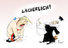 Cartoon: Lächerlich (small) by Paolo Calleri tagged usa regierung donald trump praesident erlass dekrete einreise verbot stopp muslime laender bundesrichter gericht aufhebung blockade werte amerika fluechtlinge einwanderer einwanderung freiheit justiz twitter nachrichten karikatur cartoon paolo calleri