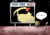 Cartoon: Lost (small) by Paolo Calleri tagged usa,us,vereinigte,staaten,corona,covid,19,infektion,potus,praesident,donald,trump,melania,virus,gesundheit,karikatur,cartoon,paolo,calleri