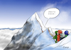 Cartoon: Massenandrang (small) by Paolo Calleri tagged nepal,mount,everest,besteigung,ansturm,massen,gipfel,jahrestag,erstbesteigung,todesfaelle,unfaelle,todesrennen,berge,himalaya,faszination,abenteuer,gefahr,karikatur,cartoon,paolo,calleri