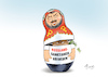 Cartoon: Matteoschka (small) by Paolo Calleri tagged eu,italien,rechtspopulismus,rechtspopulisten,lega,matteo,salvini,innenminister,treffen,russland,putin,parteien,finanzierung,matrjoschka,parteienfinanzierung,recht,justiz,cartoon,karikatur,paolo,calleri