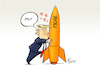 Cartoon: MOAB (small) by Paolo Calleri tagged usa,militaer,waffen,bombe,megabombe,moab,mutter,afghanisten,einsatz,abwurf,terrorismus,terrormilizen,is,islamischer,staat,lob,karikatur,cartoon,paolo,calleri