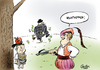 Cartoon: Nolympia (small) by Paolo Calleri tagged deutschland,bayer,münchen,garmisch,partenkirchen,traunstein,berchtesgaden,sport,olympia,winterspiele,2022,bewerbung,ioc,bürgerentscheid,olympiabefürworter,olympiagegner,nolympia,profitgier,intransparenz,karikatur,paolo,calleri