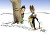 Cartoon: Ostern (small) by Paolo Calleri tagged ostern,2013,christen,religion,fest,osterhase,ostereier,suche,pinguin,wetter,winter,kaelte,schnee,maerz,klima,tradition,karikatur,paolo,calleri