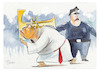 Cartoon: Passionsspiel (small) by Paolo Calleri tagged usa,new,york,trump,anklage,anhaenger,trumpisten,justiz,publicity,wirtschaft,betrug,politik,praesidentschaft,wahlkampf,karikatur,cartoon,paolo,calleri