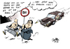 Cartoon: Rasend (small) by Paolo Calleri tagged spd,vorsitzender,sozialdemokraten,sigmar,gabriel,verkehr,tempo,geschwindigkeit,geschwindigkeitsbegrenzung,tempolimit,autobahn,kanzlerkandidat,peer,steinbrueck,wahlkampf,bundestagswahl,2013,verkehrstote,unfaelle,unfallstatistik,karikatur,paolo,calleri