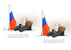 Cartoon: Regierungsrücktritt (small) by Paolo Calleri tagged russland,regierung,ruecktritt,minister,ministerpraesident,dmitri,medwedjew,praesident,wladimir,putin,rede,verfassungsaenderungen,sicherheitsrat,karitatur,cartoon,paolo,calleri