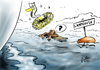 Cartoon: Rettungsring (small) by Paolo Calleri tagged vatikan,italien,italy,sizilien,sicily,lampedusa,insel,flüchtlinge,drama,pope,papst,franziskus,mittelmeer,afrika,europa,festung,solidarität,tragödie,karikatur,paolo,calleri