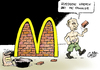 Cartoon: Russische Wochen (small) by Paolo Calleri tagged russland,moskau,mcdonalds,verbraucherschutzbehörde,schließung,filialen,fast,food,kette,westen,eu,usa,sanktionen,reaktion,ukraine,krise,präsident,wladimir,putin,kontrollen,lebensmittel,hygiene,mängel,karikatur,cartoon,paolo,calleri