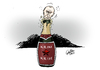 Cartoon: Schaumwein (small) by Paolo Calleri tagged ukraine,kiew,russland,moskau,krim,militäreinsatz,streitkräfte,mobilmachung,offensive,krieg,kreml,präsident,wladimir,putin,karikatur,cartoon,paolo,calleri