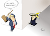 Cartoon: Schlag auf Schlag (small) by Paolo Calleri tagged usa nordkorea washington pjoengjang raketen militaer atomwaffen test drohungen atomschlag krieg donald trump kim jong un karikatur cartoon paolo calleri