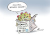 Cartoon: Schwein gehabt (small) by Paolo Calleri tagged deutschland,toennies,corona,covid,19,schlachtungen,lebensmittel,fleisch,infektionen,zwangspause,nordrhein,westfalen,karikaturen,cartoon,paolo,calleri