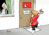 Cartoon: Sesam öffne dich (small) by Paolo Calleri tagged deutschland,tuerkei,bundestag,resolution,armenier,voelkermord,distanzierung,praesident,recep,tayyip,erdogan,bundeskanzlerin,angela,merkel,bundesregierung,abgeordnete,militaer,soldaten,incirlik,besuch,forderung,karikatur,cartoon,paolo,calleri