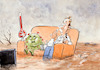 Cartoon: Sie sind gekommen um zu bleiben (small) by Paolo Calleri tagged welt,europa,eu,deutschland,pandemie,klimakatastrophe,klimakrise,unwetter,starkregen,hochwasser,opfer,covid,19,corona,mutationen,gesundheit,arbeit,gesellschaft,soziales,umwelt,klima,wetter,extreme,duerren,ueberschwemmungen,infektionen,karikatur,cartoon,paolo,calleri