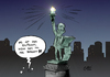 Cartoon: Statue (small) by Paolo Calleri tagged usa,eu,deutschland,geheimdienste,nsa,prism,abhören,ausspähen,spionage,bundeskanzlerin,angela,merkel,telefonate,kommunikation,telekommunikation,enthüllungen,dokumente,whistleblower,edward,snowden,verräter,held,bürger,freiheit,grundrechte,karikatur,paolo,ca