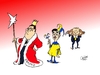 Cartoon: STERNsinger (small) by Paolo Calleri tagged dreikönigstreffen,2012,fdp,generalsekretär,patrick,döring,christian,lindner,parteivorsitzender,philipp,rösler,magazin,stern,interview