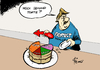 Cartoon: Torte (small) by Paolo Calleri tagged deutschland,länder,landtag,landtagswahlen,wahlen,baden,württemberg,rheinland,pfalz,sachsen,anhalt,protest,protestwähler,flüchtlingskrise,flüchtlinge,rechtspopulisten,afd,alternative,für,cdu,spd,linke,grüne,nichtwähler,tortengrafik,karikatur,cartoon,paolo,