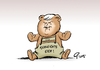 Cartoon: Unwillkommenskultur-Teddy (small) by Paolo Calleri tagged eu,deutschland,oesterreich,fluechtlinge,flucht,asyl,willkommenskultur,teddybaeren,ministerpraesident,horst,seehofer,asylpolitik,syrien,krieg,populismus,belastungen,notmassnahmen,karikatur,cartoon,paolo,calleri