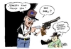 Cartoon: US-Waffendebatte (small) by Paolo Calleri tagged usa,aurora,colorado,kino,cinema,premiere,batman,film,waffen,waffenarsenal,amok,amoklauf,todesschütze,james,holmes,amokläufer,massaker,bluttat,waffengesetze,waffenlobby,wahlkampf,waffenrechte