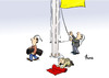 Cartoon: Vierter Oktober (small) by Paolo Calleri tagged deutschland,tag,deutsche,einheit,feier,nationalfeiertag,spaltung,fluechtlingskrise,fluechtlingspolitik,populismus,westen,osten,westdeutschland,ostdeutschland,karikatur,cartoon,paolo,calleri