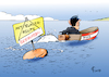 Cartoon: Zu kurz gedacht (small) by Paolo Calleri tagged eu,europa,afrika,mittelmeer,route,mittelmeerroute,fluechtlinge,fluechtlingspolitik,oesterreich,aussenminister,sebastian,kurz,wahlkampf,oevp,karikatur,cartoon,paolo,calleri