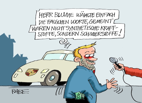 Cartoon: Abgesprochenes (medium) by RABE tagged linder,ampel,fdp,absprache,blume,kraftstoffe,rabe,ralf,böhme,cartoon,karikatur,pressezeichnung,farbcartoon,tagescartoon,synthetisch,umweltschutz,lobby,lobbyisten,sportwagen,autohersteller,geld,interview,fuels,verbrennungsmotoren,linder,ampel,fdp,absprache,blume,kraftstoffe,rabe,ralf,böhme,cartoon,karikatur,pressezeichnung,farbcartoon,tagescartoon,synthetisch,umweltschutz,lobby,lobbyisten,sportwagen,autohersteller,geld,interview,fuels,verbrennungsmotoren