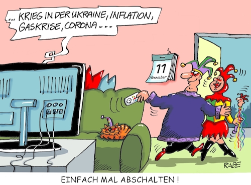 Cartoon: Abschalten (medium) by RABE tagged gas,gassparen,gasnotstand,gasgeben,sanktionen,gasspeicher,gasheizung,rabe,ralf,böhme,cartoon,karikatur,pressezeichnung,farbcartoon,tagescartoon,robert,habeck,putin,ukrainekrieg,wumms,doppelwumms,karneval,karnevalssaison,saisonstart,faschingsbeginn,narren,kostüme,fernbedienung,elfter,inflation,gas,gassparen,gasnotstand,gasgeben,sanktionen,gasspeicher,gasheizung,rabe,ralf,böhme,cartoon,karikatur,pressezeichnung,farbcartoon,tagescartoon,robert,habeck,putin,ukrainekrieg,wumms,doppelwumms,karneval,karnevalssaison,saisonstart,faschingsbeginn,narren,kostüme,fernbedienung,elfter,inflation