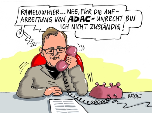 Cartoon: ADAC (medium) by RABE tagged auto,rotrotgrün,linke,böhme,ralf,rabe,adac,thüringen,ministerpräsident,ramelow,ramelow,ministerpräsident,thüringen,adac,rabe,ralf,böhme,linke,rotrotgrün,auto