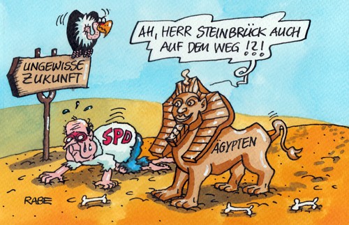 Cartoon: Ägypten (medium) by RABE tagged ägypten,mursi,pharao,sphinx,zukunft,unruhen,mansur,übergangspräsident,islamisten,kairo,mubarak,muslimbrücer,gewalt,neuwahlen,massenproteste,grosskundgebung,rabe,ralf,böhme,cartoon,karikatur,pressezeichnung,farbcartoon,spd,steinbrück,wüste,bundestagswahl,kanzlerkandidat,opposition,wähler,wählerunfragen,umfragetief,ägypten,mursi,pharao,sphinx,zukunft,unruhen,mansur,übergangspräsident,islamisten,kairo,mubarak,muslimbrücer,gewalt,neuwahlen,massenproteste,grosskundgebung,rabe,ralf,böhme,cartoon,karikatur,pressezeichnung,farbcartoon,spd,steinbrück,wüste,bundestagswahl,kanzlerkandidat,opposition,wähler,wählerunfragen,umfragetief