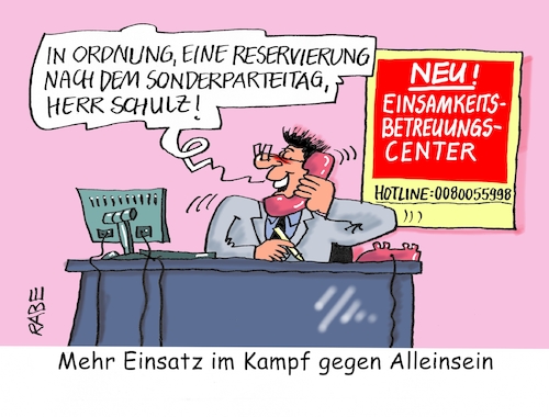 Cartoon: Alterseinsamkeit (medium) by RABE tagged sonderparteitag,martin,schulz,spd,abstimmung,sondierung,groko,koalitionsverhandlungen,neuwahlen,merkel,kanzlerin,union,nachbesserungen,rabe,ralf,böhme,cartoon,karikatur,pressezeichnung,farbcartoon,tagescartoon,rentner,alte,betreuung,center,hotline,einsamkeit,alleinsein,alterseinsamkeit,reservierung,sonderparteitag,martin,schulz,spd,abstimmung,sondierung,groko,koalitionsverhandlungen,neuwahlen,merkel,kanzlerin,union,nachbesserungen,rabe,ralf,böhme,cartoon,karikatur,pressezeichnung,farbcartoon,tagescartoon,rentner,alte,betreuung,center,hotline,einsamkeit,alleinsein,alterseinsamkeit,reservierung