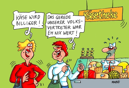 An der Käsetheke An der Käsetheke