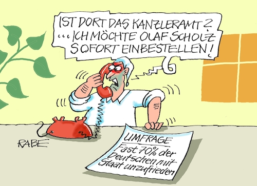 Cartoon: Antreten zum Rapport (medium) by RABE tagged olaf,scholz,bundeskanzler,ankündigung,zeitenwende,ergebnisse,opposition,union,rabe,ralf,böhme,cartoon,karikatur,pressezeichnung,farbcartoon,tagescartoon,kluft,spalt,brücke,ampel,ampelregierung,abgrund,umfrage,umfragewerte,umfragetief,vertrauensverlust,politikverdrossenheit,kanzler,kanzleramt,botschafter,diplomat,michel,telefonat,einbestellung,olaf,scholz,bundeskanzler,ankündigung,zeitenwende,ergebnisse,opposition,union,rabe,ralf,böhme,cartoon,karikatur,pressezeichnung,farbcartoon,tagescartoon,kluft,spalt,brücke,ampel,ampelregierung,abgrund,umfrage,umfragewerte,umfragetief,vertrauensverlust,politikverdrossenheit,kanzler,kanzleramt,botschafter,diplomat,michel,telefonat,einbestellung