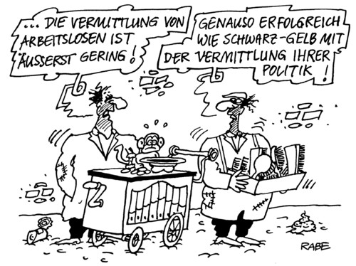 Cartoon: Arbeitslosenvermittlung (medium) by RABE tagged arbeitslosenvermittlung,arbeitslosenstatistik,arbeitslosigkeit,arbeitslosenzahlen,euro,gehalt,krise,politikverdrossenheit,bundesregierung,kanzlerin,männer,bettler,fußgängerzone,armut,armutsgrenze,leierkasten,bauchladen,bürsten,affe,gesetze,verordnungen,beschlüsse,arbeitslosigkeit,sozialhilfe,arbeitslosenstatistik,arbeitslosenvermittlung,arbeitsamt,jobsuche,krise,gehalt,bundesregierung,bettler,armut,arm,job,arbeit