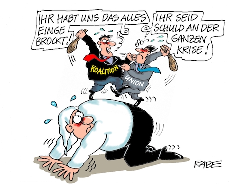 Cartoon: Auf dem Rücken (medium) by RABE tagged gas,gassparen,gasnotstand,gasgeben,sanktionen,gasspeicher,gasheizung,rabe,ralf,böhme,cartoon,karikatur,pressezeichnung,farbcartoon,tagescartoon,robert,habeck,putin,ukrainekrieg,insolvenz,inflation,krise,energiekrise,pleiten,ampel,koalition,regierung,opposition,cdu,csu,prügel,knüppel,bürger,michel,rücken,belastung,gas,gassparen,gasnotstand,gasgeben,sanktionen,gasspeicher,gasheizung,rabe,ralf,böhme,cartoon,karikatur,pressezeichnung,farbcartoon,tagescartoon,robert,habeck,putin,ukrainekrieg,insolvenz,inflation,krise,energiekrise,pleiten,ampel,koalition,regierung,opposition,cdu,csu,prügel,knüppel,bürger,michel,rücken,belastung