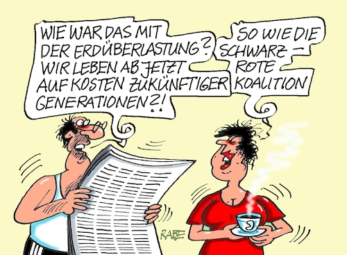 Cartoon: Auf Pump (medium) by RABE tagged merz,union,kanzler,fritze,koalition,spd,klingbeil,bundesregierung,rabe,ralf,böhme,cartoon,karikatur,pressezeichnung,farbcartoon,tagescartoon,trump,putin,krisen,tv,nachrichten,erde,erdüberlastung,erdüberlastungstag,zukunft,generationen,klima,merz,union,kanzler,fritze,koalition,spd,klingbeil,bundesregierung,rabe,ralf,böhme,cartoon,karikatur,pressezeichnung,farbcartoon,tagescartoon,trump,putin,krisen,tv,nachrichten,erde,erdüberlastung,erdüberlastungstag,zukunft,generationen,klima