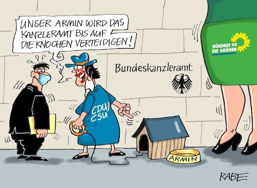 Cartoon: Auf Wachposten (medium) by RABE tagged armin,laschet,markus,söder,cdu,csu,union,kanzleramt,kanzlerkandidat,bundestagswahl,rabe,ralf,böhme,cartoon,karikatur,pressezeichnung,farbcartoon,tagescartoon,annalena,baerbock,robert,habeck,klimaschutz,corona,armin,laschet,markus,söder,cdu,csu,union,kanzleramt,kanzlerkandidat,bundestagswahl,rabe,ralf,böhme,cartoon,karikatur,pressezeichnung,farbcartoon,tagescartoon,annalena,baerbock,robert,habeck,klimaschutz,corona