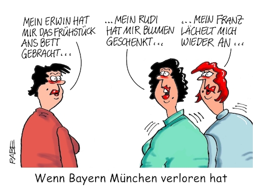 Cartoon: Bayern Niederlage (medium) by RABE tagged uli,hoenß,rummenigge,kovac,trainer,niederlage,rabe,ralf,böhme,cartoon,karikatur,pressezeichnung,farbcartoon,tagescartoon,fc,bayern,münchen,stadion,bundesliega,bundesligatabelle,uli,hoenß,rummenigge,kovac,trainer,niederlage,rabe,ralf,böhme,cartoon,karikatur,pressezeichnung,farbcartoon,tagescartoon,fc,bayern,münchen,stadion,bundesliega,bundesligatabelle