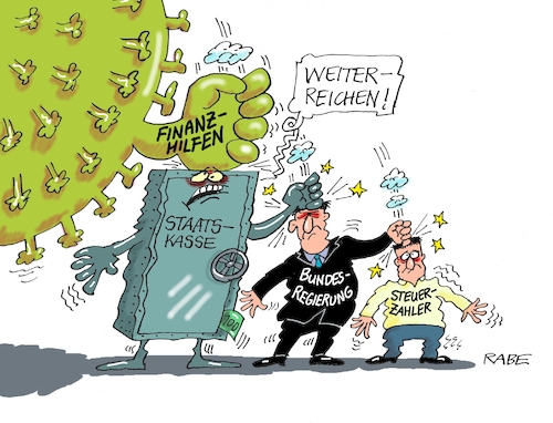 Cartoon: Belastungsprobe (medium) by RABE tagged virus,corona,pandemie,coronakrise,rabe,ralf,böhme,cartoon,karikatur,pressezeichnung,farbcartoon,tagescartoon,viren,virenschutz,mundschutz,desinfektion,föderal,föderalismus,ländersache,staatskasse,schäuble,virologen,bundesregierung,steuerzahler,finanzhilfen,lockerung,faustschlag,virus,corona,pandemie,coronakrise,rabe,ralf,böhme,cartoon,karikatur,pressezeichnung,farbcartoon,tagescartoon,viren,virenschutz,mundschutz,desinfektion,föderal,föderalismus,ländersache,staatskasse,schäuble,virologen,bundesregierung,steuerzahler,finanzhilfen,lockerung,faustschlag