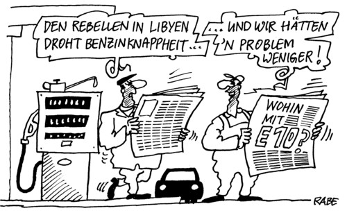 Benzinknappheit Benzinknappheit