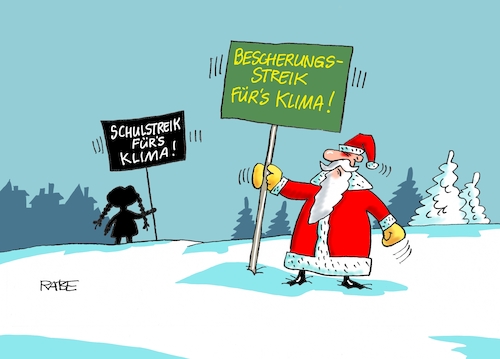 Cartoon: Bescherungsstreik (medium) by RABE tagged klimawandel,umwelt,umweltministerin,schulze,sp,klimapreis,heizung,auto,rabe,ralf,böhme,cartoon,karikatur,pressezeichnung,farbcartoon,tagescartoon,brücke,bettler,verkehr,klimaprämie,friday,for,future,schulstreik,bescherungsstreik,greta,thunberg,weihnachten,weihnachtsmann,geschenke,bescherung,streik,klimawandel,umwelt,umweltministerin,schulze,sp,klimapreis,heizung,auto,rabe,ralf,böhme,cartoon,karikatur,pressezeichnung,farbcartoon,tagescartoon,brücke,bettler,verkehr,klimaprämie,friday,for,future,schulstreik,bescherungsstreik,greta,thunberg,weihnachten,weihnachtsmann,geschenke,bescherung,streik