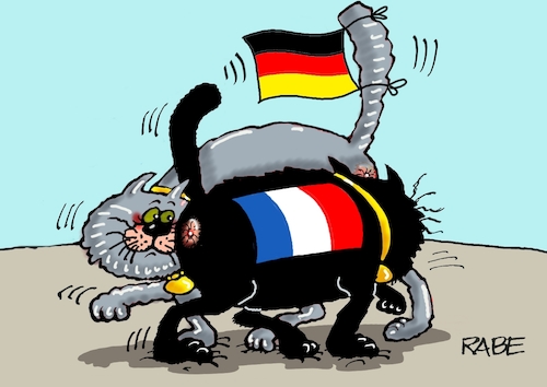 Cartoon: Beschupperung (medium) by RABE tagged frankreich,paris,macron,treffen,deutschland,verhältniss,anspannung,rabe,ralf,böhme,cartoon,karikatur,pressezeichnung,farbcartoon,tagescartoon,olaf,scholz,kanzler,katzen,kater,beschnupperung,hintern,löchelchen,frankreich,paris,macron,treffen,deutschland,verhältniss,anspannung,rabe,ralf,böhme,cartoon,karikatur,pressezeichnung,farbcartoon,tagescartoon,olaf,scholz,kanzler,katzen,kater,beschnupperung,hintern,löchelchen