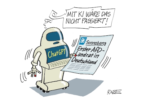 Cartoon: Besorgnis (medium) by RABE tagged afd,reichsbürger,demokratiefördergesetz,rabe,ralf,böhme,cartoon,karikatur,pressezeichnung,farbcartoon,tagescartoon,rechte,höcke,thüringen,weimar,rede,denkmal,sonneberg,landrat,sesselmann,ki,wähler,roboter,chatgpt,afd,reichsbürger,demokratiefördergesetz,rabe,ralf,böhme,cartoon,karikatur,pressezeichnung,farbcartoon,tagescartoon,rechte,höcke,thüringen,weimar,rede,denkmal,sonneberg,landrat,sesselmann,ki,wähler,roboter,chatgpt