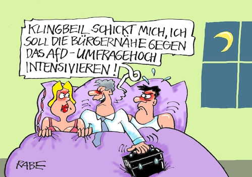 Cartoon: Bettgeschichten (medium) by RABE tagged afd,reichsbürger,demokratiefördergesetz,rabe,ralf,böhme,cartoon,karikatur,pressezeichnung,farbcartoon,tagescartoon,rechte,höcke,thüringen,weimar,rede,landratswahl,sonneberg,bürgernähe,spd,lars,klingbeil,umfragewerte,umfragehoch,afd,reichsbürger,demokratiefördergesetz,rabe,ralf,böhme,cartoon,karikatur,pressezeichnung,farbcartoon,tagescartoon,rechte,höcke,thüringen,weimar,rede,landratswahl,sonneberg,bürgernähe,spd,lars,klingbeil,umfragewerte,umfragehoch