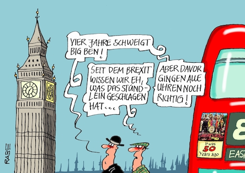 Cartoon: Big Ben (medium) by RABE tagged london,big,ben,westminster,brexit,uhrwerk,glocke,reparatur,rabe,ralf,böhme,cartoon,karikatur,pressezeichnung,farbcartoon,tagescartoon,bus,stunde,austritt,eu,brüssel,abstimmung,london,big,ben,westminster,brexit,uhrwerk,glocke,reparatur,rabe,ralf,böhme,cartoon,karikatur,pressezeichnung,farbcartoon,tagescartoon,bus,stunde,austritt,eu,brüssel,abstimmung