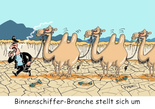 Binnenschiffer trockengelegt Binnenschiffer trockengelegt