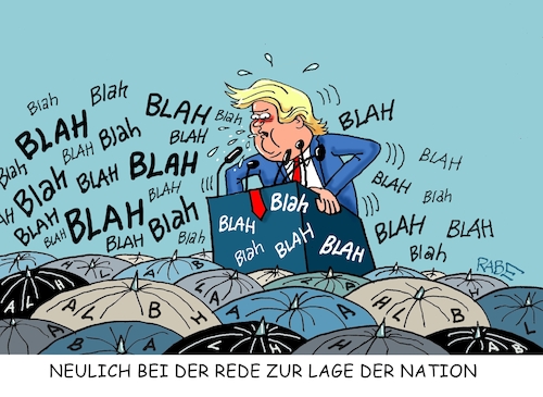 Cartoon: Blahblahblah (medium) by RABE tagged trump,präsident,usa,donald,einmarsch,erstürmung,cartoon,karikatur,pressezeichnung,rabe,ralf,böhme,farbcartoon,tagescartoon,venezuela,südamerika,maduro,regimewechsel,weltordnung,kongress,völkerrecht,rede,lage,nation,blahblahblah,rednerpult,eigenlob,trump,präsident,usa,donald,einmarsch,erstürmung,cartoon,karikatur,pressezeichnung,rabe,ralf,böhme,farbcartoon,tagescartoon,venezuela,südamerika,maduro,regimewechsel,weltordnung,kongress,völkerrecht,rede,lage,nation,blahblahblah,rednerpult,eigenlob
