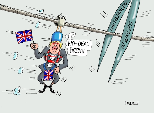 Cartoon: Boris Seiltrick (medium) by RABE tagged brexit,eu,insel,may,britten,austritt,rabe,ralf,böhme,cartoon,karikatur,pressezeichnung,farbcartoon,tagescartoon,bauhaus,baukasten,bauklötzer,plan,referendum,februar,irre,irrsinn,boris,johnson,wales,nachwalen,schottland,no,deal,seil,bürgermeister,schere,seilfahrt,brexit,eu,insel,may,britten,austritt,rabe,ralf,böhme,cartoon,karikatur,pressezeichnung,farbcartoon,tagescartoon,bauhaus,baukasten,bauklötzer,plan,referendum,februar,irre,irrsinn,boris,johnson,wales,nachwalen,schottland,no,deal,seil,bürgermeister,schere,seilfahrt